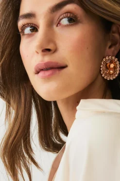 Ellos Collection Ørestikker med rhinstene