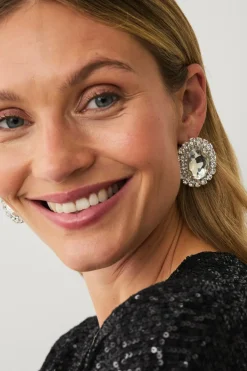 Ellos Collection Ørestikker med rhinstene