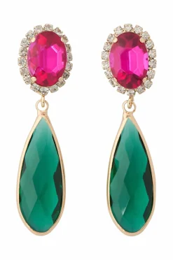 Ellos Collection Ørestikker med dråbeformete sten