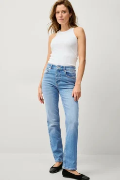 Ellos Collection Ribbet tanktop med dyb udskæring