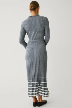 Ellos Collection Ribbet maxi kjole