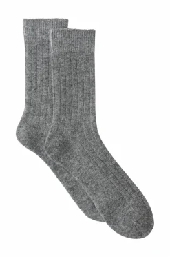 Ellos Collection Ribbede uldstrømper 2-pak