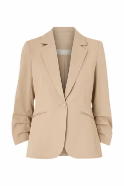 Ellos Collection Smal pasform habitjakke med krøllede ærmer