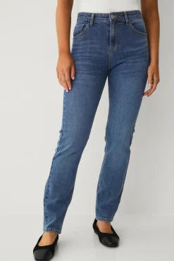 Ellos Collection Smalle stretchjeans med høj talje