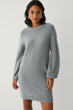 Ellos Collection Strikket kjole med pailletter