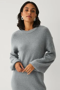 Ellos Collection Strikket kjole med pailletter