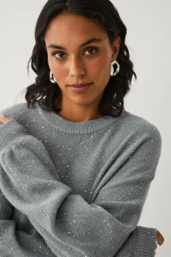 Ellos Collection Strikket kjole med pailletter