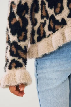 Ellos Collection Strikket trøje med flæser