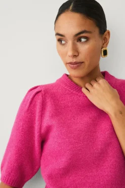 Ellos Collection Strikket trøje med pufærmer