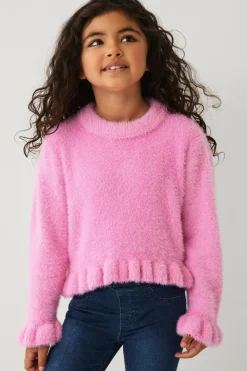 Ellos Collection Strikket trøje med flæser