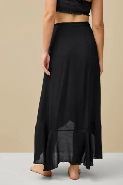 Ellos Collection Strandkjole med volantdetalje