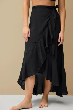 Ellos Collection Strandkjole med volantdetalje