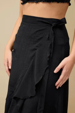 Ellos Collection Strandkjole med volantdetalje