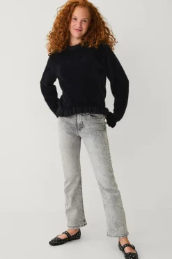 Ellos Collection Strikket trøje med flæser