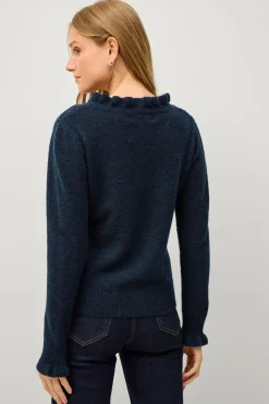 Ellos Collection Strikket trøje med flæsedetaljer