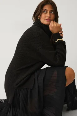 Ellos Collection Strikket turtleneck trøje