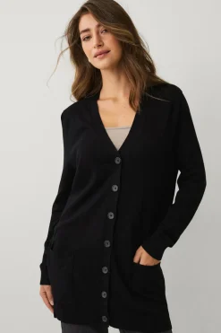 Ellos Collection Strikket cardigan med lommer