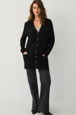 Ellos Collection Strikket cardigan med lommer