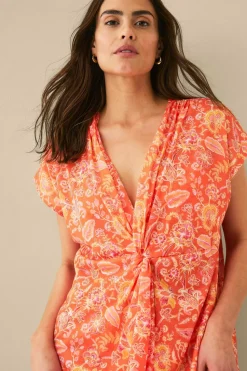 Ellos Collection Strandkjole med knudedetalje