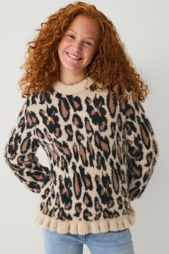 Ellos Collection Strikket trøje med flæser