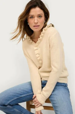 Ellos Collection Strikket trøje med flæsedetaljer