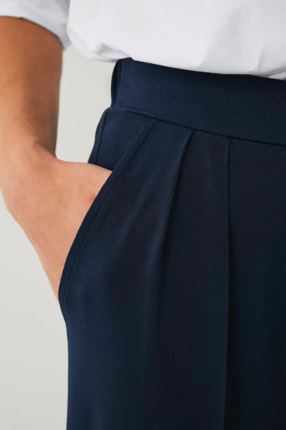 Ellos Collection Supervida-bukser i crepekvalitet