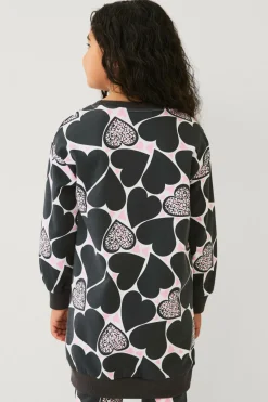 Ellos Collection Sweatshirtkjole med tryk