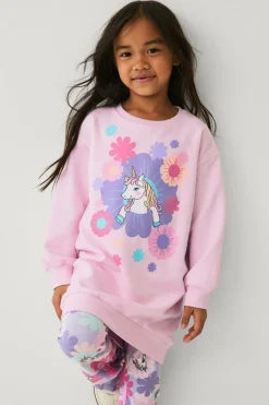 Ellos Collection Sweatshirtkjole med tryk