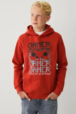 Ellos Collection Sweatshirt med hætte og print