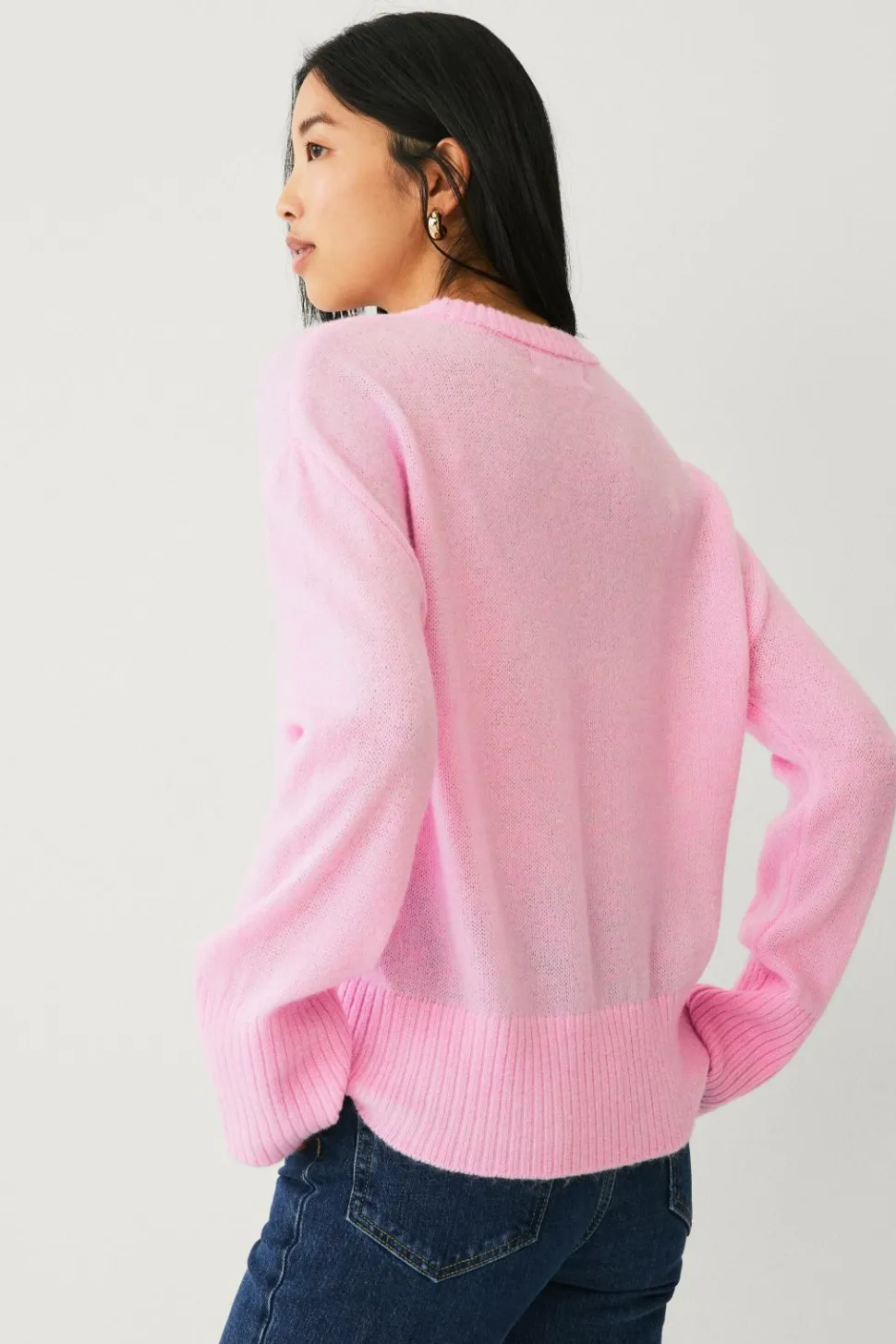 Ellos Collection Sweater med O-hals