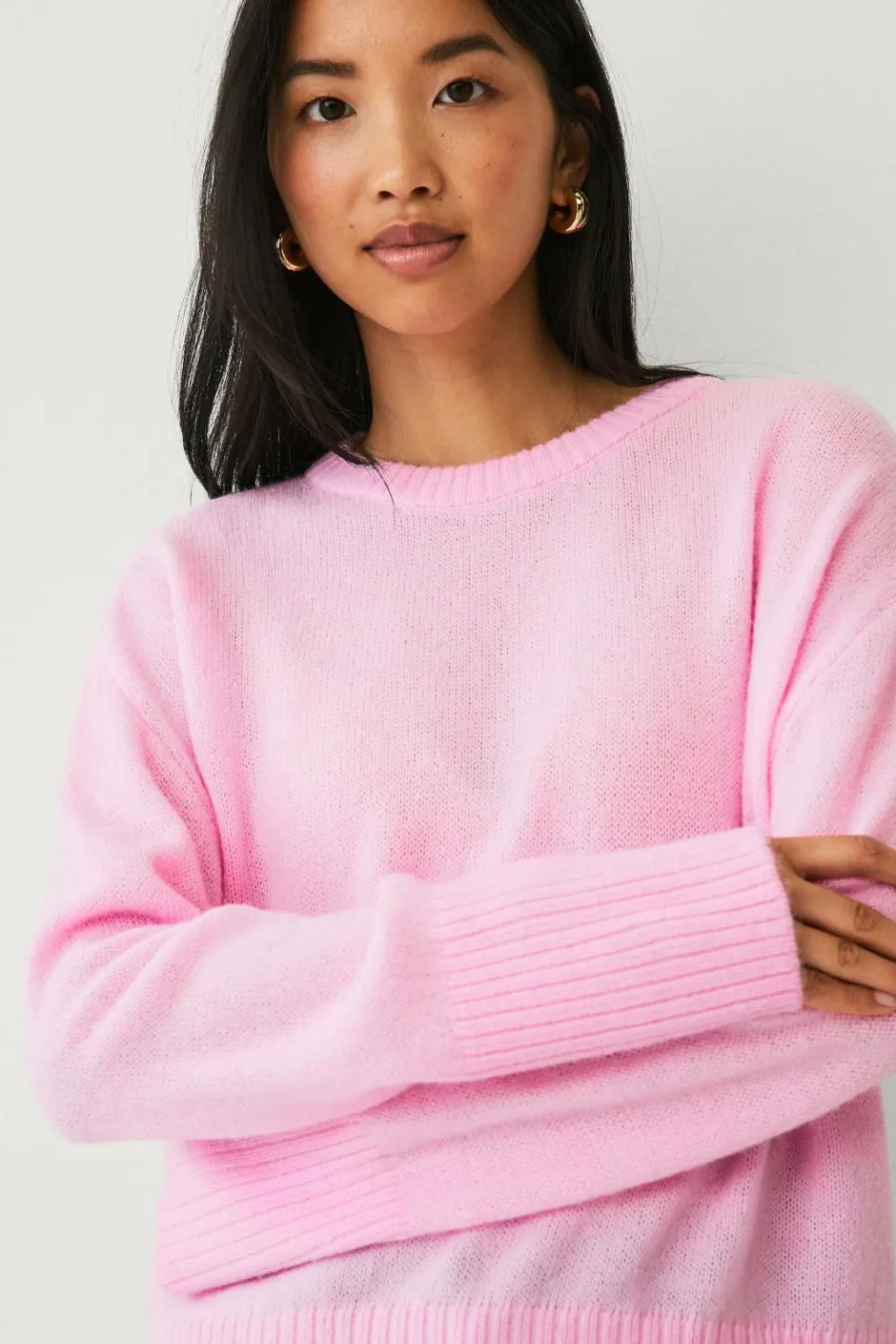 Ellos Collection Sweater med O-hals