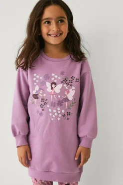 Ellos Collection Sweatshirtkjole med tryk