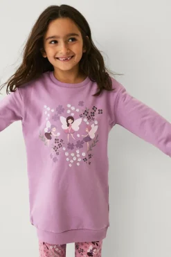 Ellos Collection Sweatshirtkjole med tryk