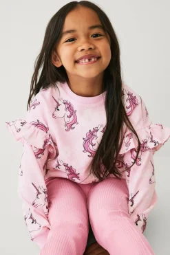 Ellos Collection Sweatshirt med flæser