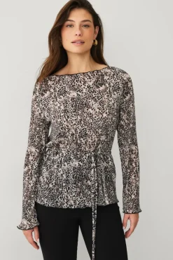 Ellos Collection Top med bindedetalje