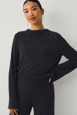 Ellos Collection Top med rhinstene