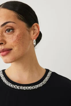 Ellos Collection Top med rhinsten