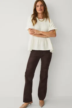 Ellos Collection Top med korte ballonærmer