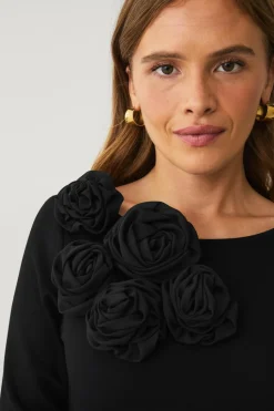 Ellos Collection Top med dekorative blomster