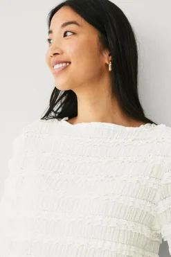 Ellos Collection Top med flæsekanter