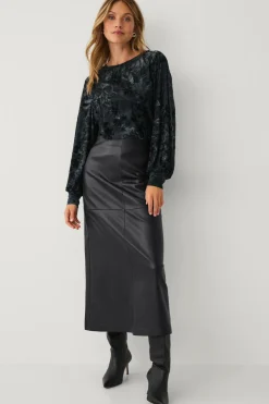 Ellos Collection Top med ballonærmer