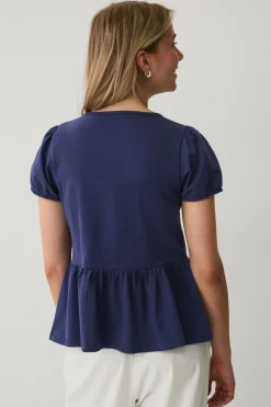 Ellos Collection Top med peplumdesign