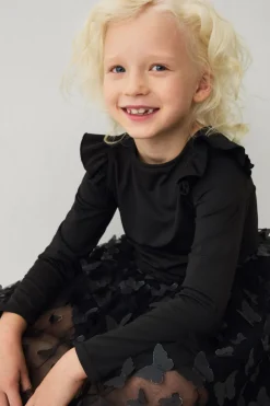 Ellos Collection Trikotkjole med tylskørt