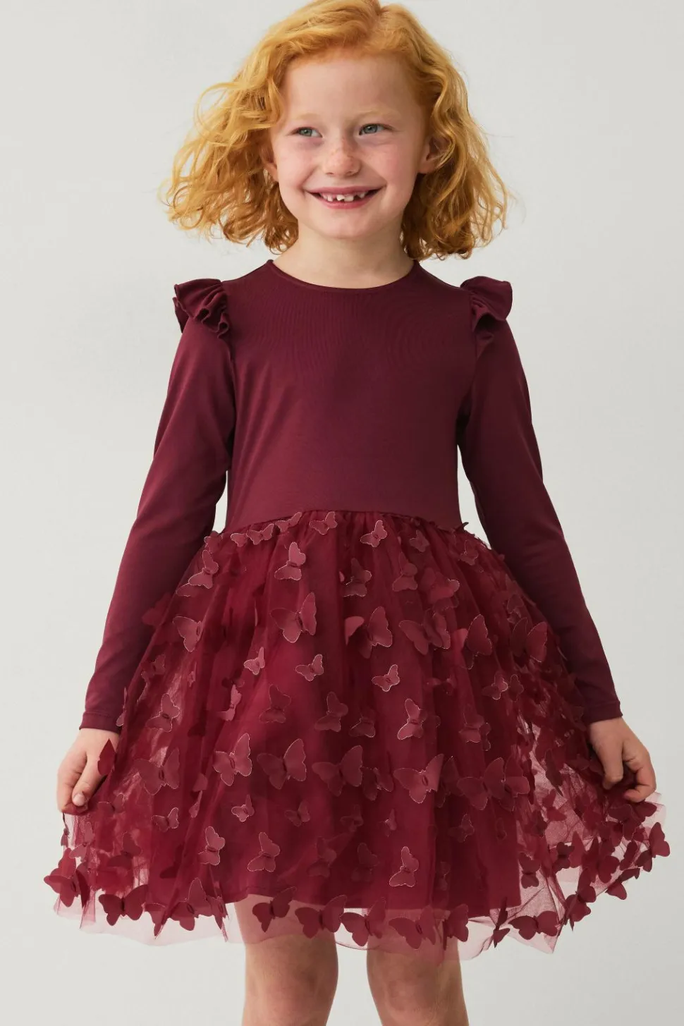 Ellos Collection Trikotkjole med tylskørt