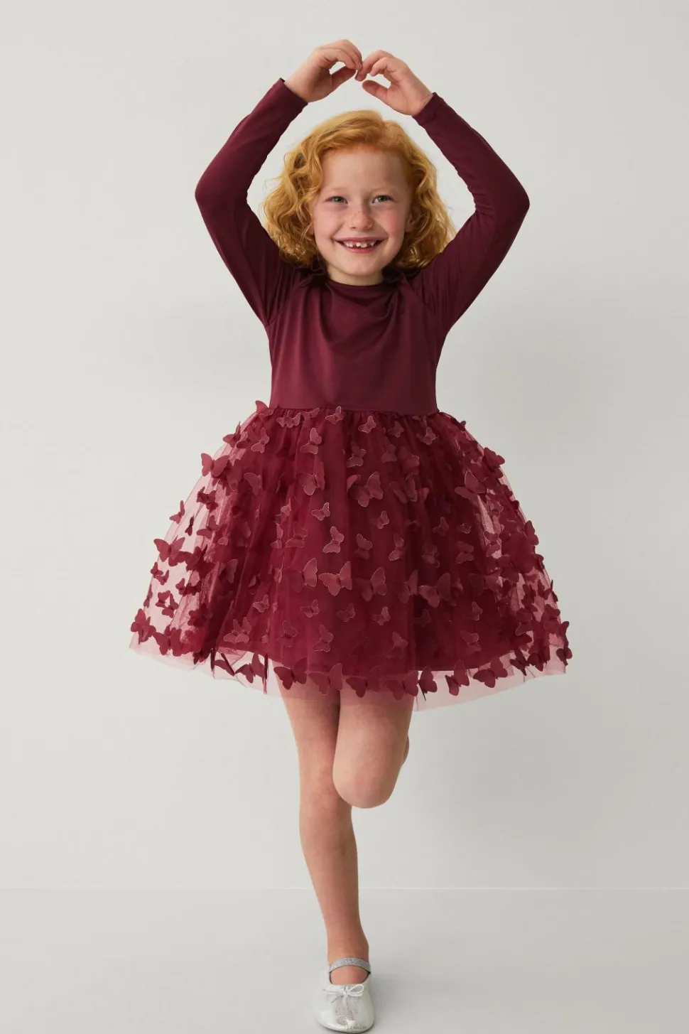 Ellos Collection Trikotkjole med tylskørt