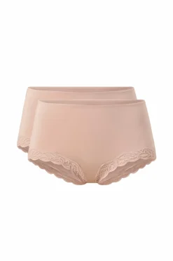 Ellos Collection Trusser med blondedetaljer, 2-pak