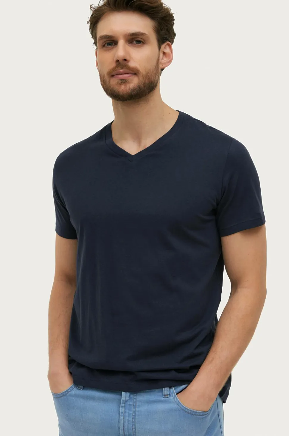 Ellos Collection T-shirt Karl V-neck