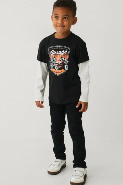 Ellos Collection T-shirt med lange imiterede ærmer