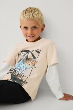 Ellos Collection T-shirt med lange imiterede ærmer