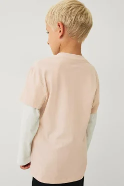 Ellos Collection T-shirt med lange imiterede ærmer